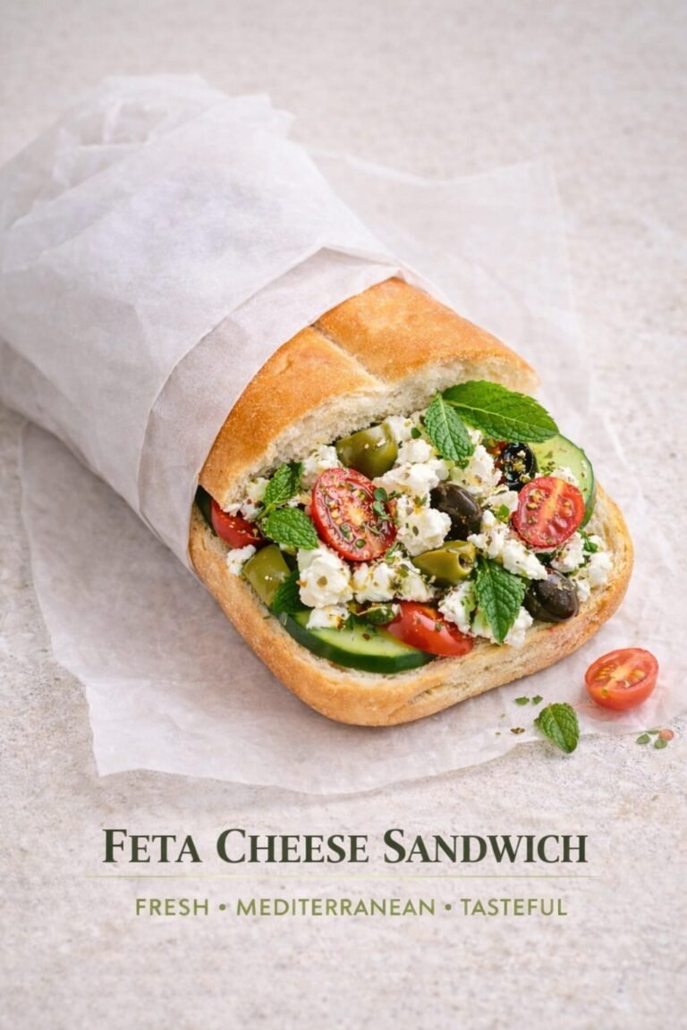 Mediterranean Feta Sandwich